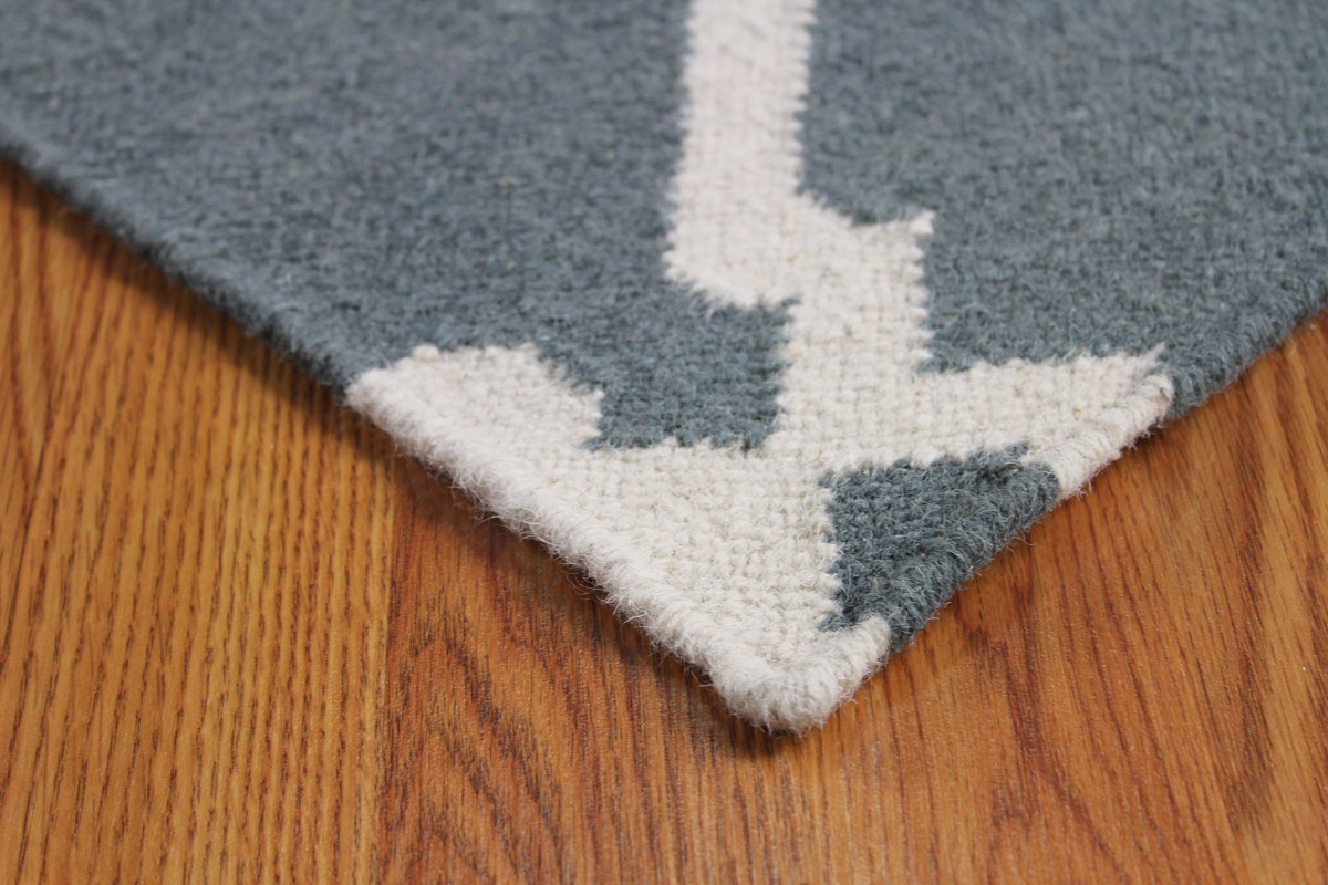 MOTI Rugs Flat Weave Grey Area Rug & Reviews Wayfair